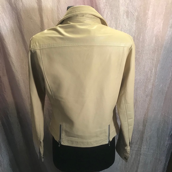 Carina New York cream leather jacket - Picture 4 of 15